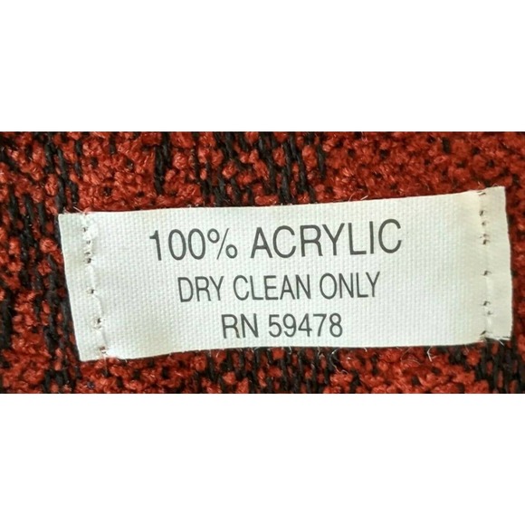 Primo Filo Scarf Italia Red & Black Tassels NEW - Picture 6 of 6